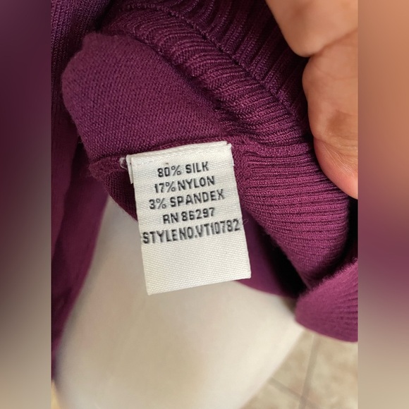 Vertigo Paris Long Sleeve  purple/Lavender fur Size Large - Picture 8 of 8